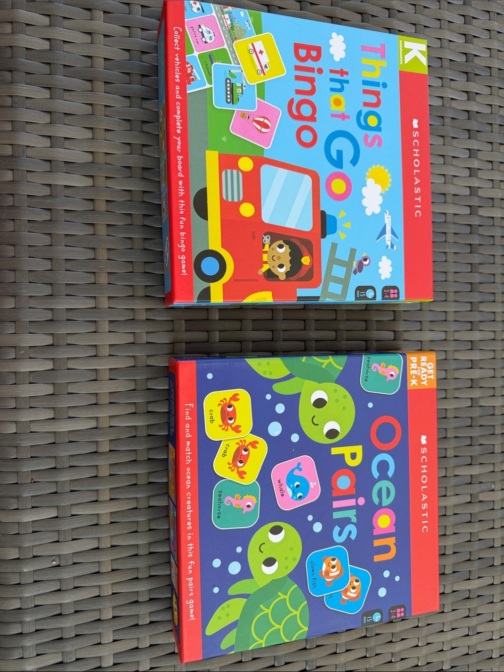 Scholastic Ocean Pairs Game - Blue, Green & Red